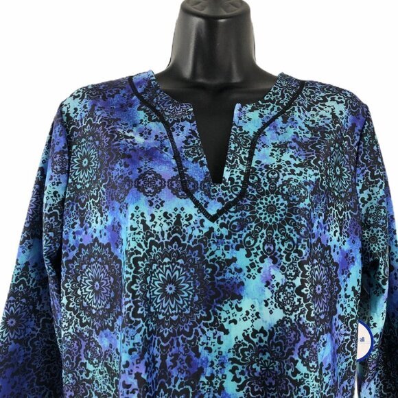 Swimsuits For‎ All Swim Tee Top Cover Up Multicolor - Picture 2 of 8